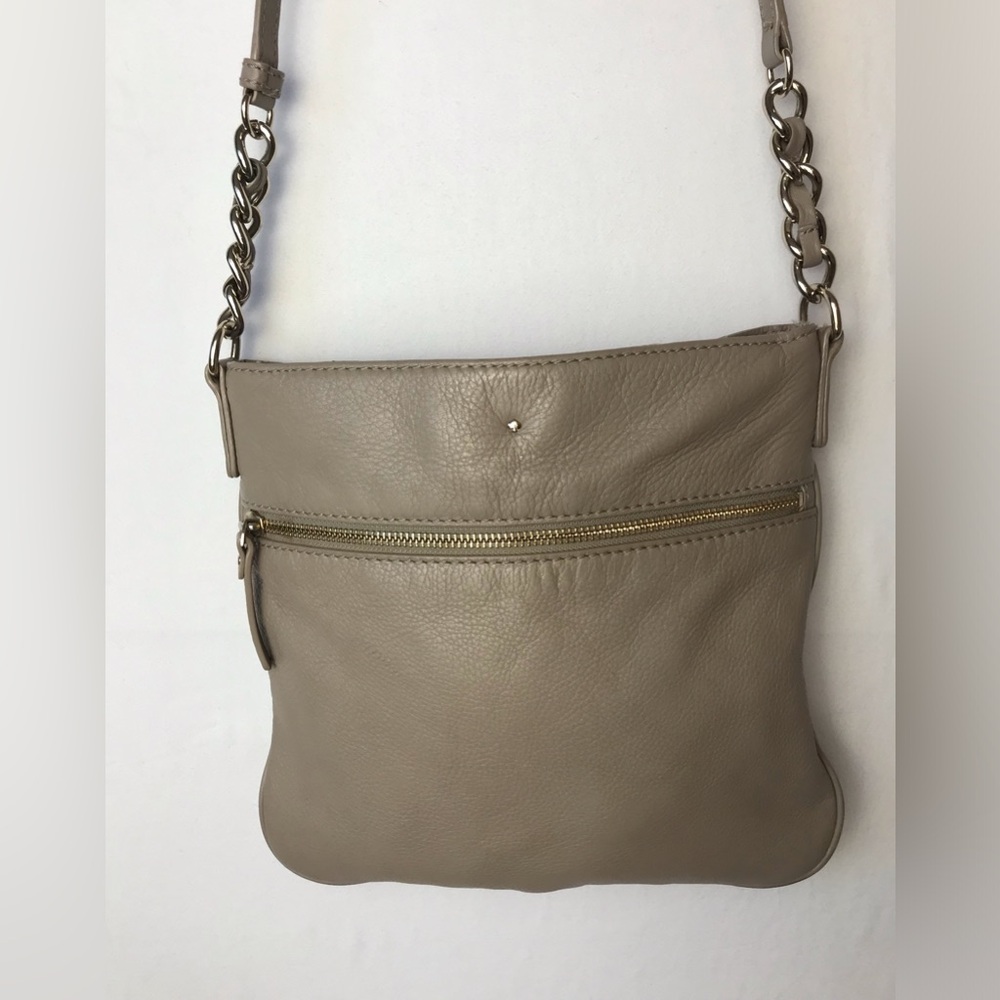 Kate Spade Cobble Hill Ellen Beige/Taupe Leather Crossbody Bag